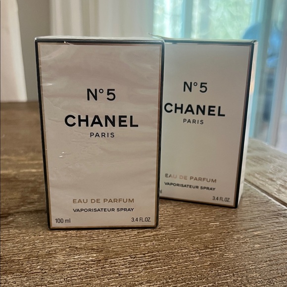 CHANEL Other - 2 count large CHANEL No. 5 Eau de Parfum in Classic White Packaging